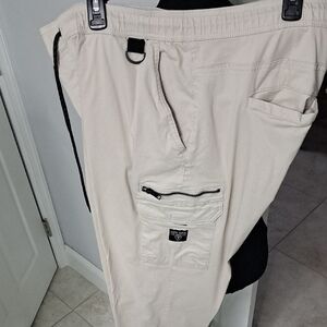 Guess Men's Light Tan Cargo Pants
